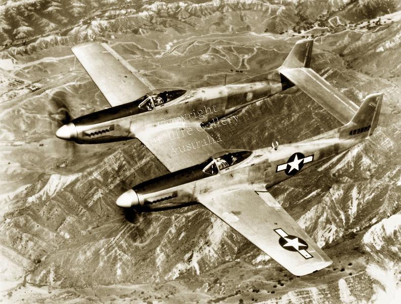 AC27.jpg - Twin Mustang. A very successful fighter/bomber which was overshadowed in the Korean War by the newer jet aircraft coming online. Very interesting indeed. Not available in colour.