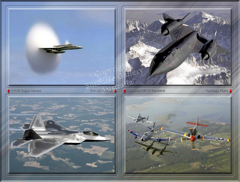 AC32.jpg - A top phototgraph for the aircraft enthusiast. This composite of landmark planes will thrill any aircraft freak.