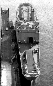 Aerial view of USS Saginaw