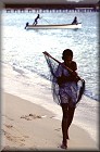 Fijian boy with net